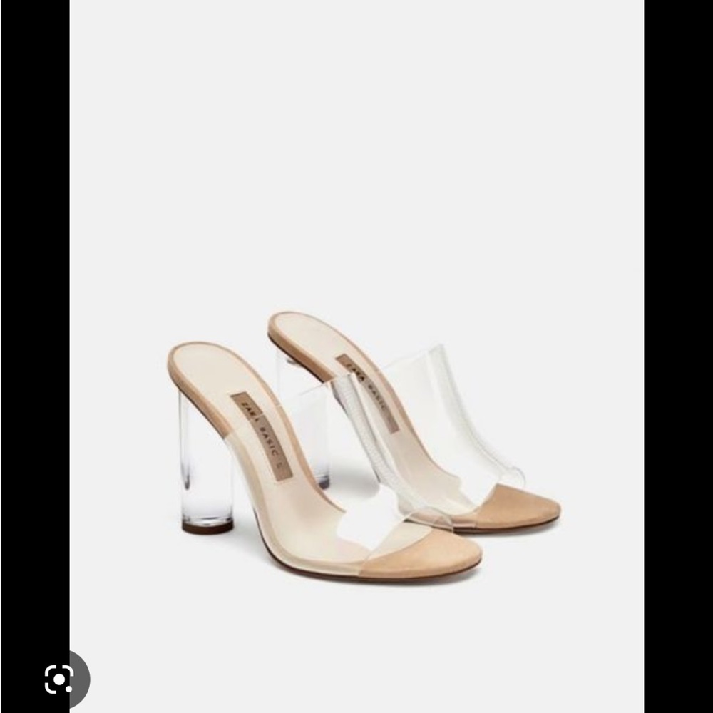 Zara clear heels